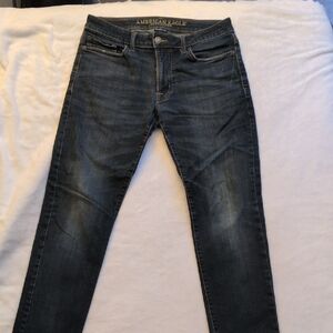 American Eagle Outfitters Men's Deep Indigo Skinny Jeans